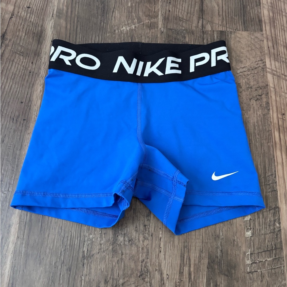 Nike Blue and Black Performance Shorts